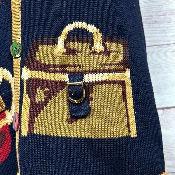 Vintage The Eagle's Eye Women’s Cotton Blend Sweater Vest Purses Hats Boots L - Picture 7 of 14